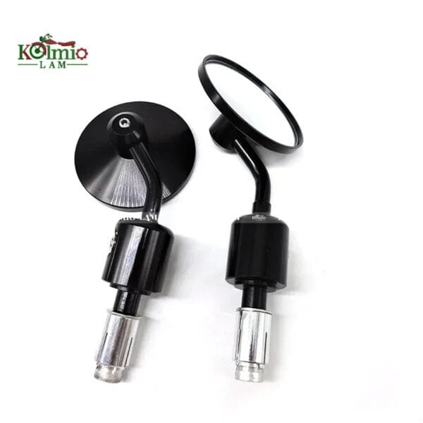 2Pcs/Pair Universal Motorcycle Rearview Mirror Round Mirrors Motorbike Scooter Bar End Handlebar CNC Mirror Rear fit For YAMAHA - 图片 3