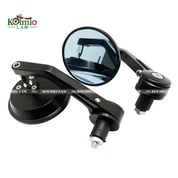 Universal Motorcycle Round Bar End Mirrors 7/8" 22mm Handlebar Rear View Side Mirror fit For Harley Honda Kawasaki Cafe Racer Bobber - 图片 2