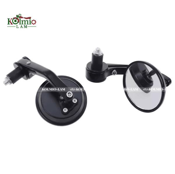 Universal Motorcycle Round Bar End Mirrors 7/8" 22mm Handlebar Rear View Side Mirror fit For Harley Honda Kawasaki Cafe Racer Bobber - 图片 4
