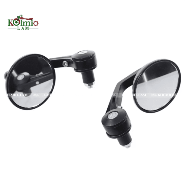Universal Motorcycle Round Bar End Mirrors 7/8" 22mm Handlebar Rear View Side Mirror fit For Harley Honda Kawasaki Cafe Racer Bobber - 图片 3
