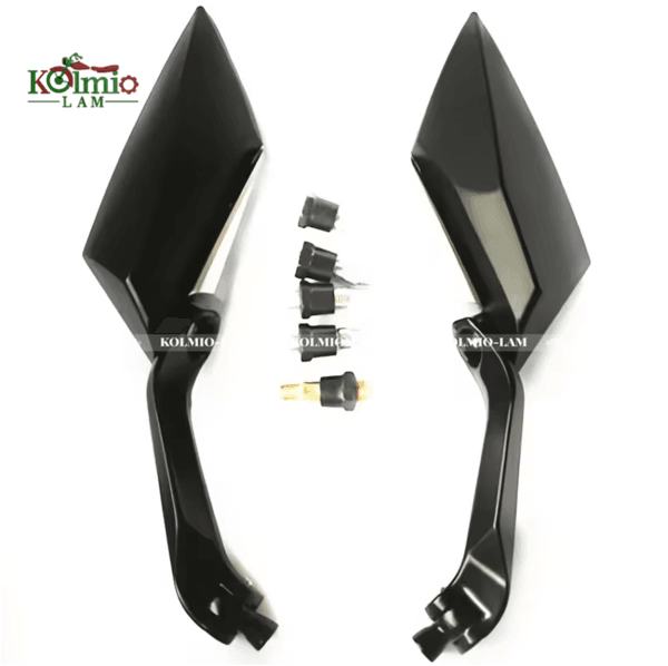 2pcs Universal Motorcycle 8mm 10mm Rearview Side Mirrors fit For Honda Suzuki Kawasaki Chopper Touring Bobber - 图片 2