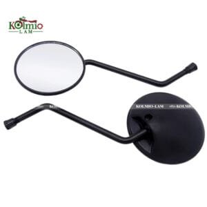 1 Pair 10mm Universal Motorcycle Rearview Mirror Handle Bar End Side Round Mirrors Aluminum fit for Honda Suzuki Yamaha Kawasaki