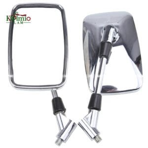 10mm Motorcycle Mirror Rear View Scooter Square For Harley Honda Suzuki Yamaha Cafe Racer Motorbike Mirrors honda grom msx125