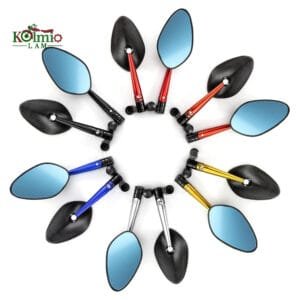 Pair Motorcycle Accessories Aluminum Mirrors Rearview mirror fit For HONDA cb400 dio hornet Yamaha fz1 mt07 mt09 Kawasaki z800 z1000