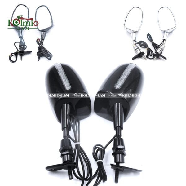 Mini Back View Mirrors fit for Honda Cbr 600Rr Kawasaki Ninja 636 Zx6R Yamaha YZF R6 Carbon Fiber Style Motorcycle Parts - 图片 15