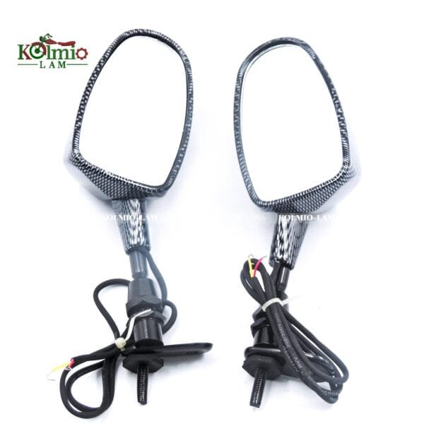 Mini Back View Mirrors fit for Honda Cbr 600Rr Kawasaki Ninja 636 Zx6R Yamaha YZF R6 Carbon Fiber Style Motorcycle Parts - 图片 9