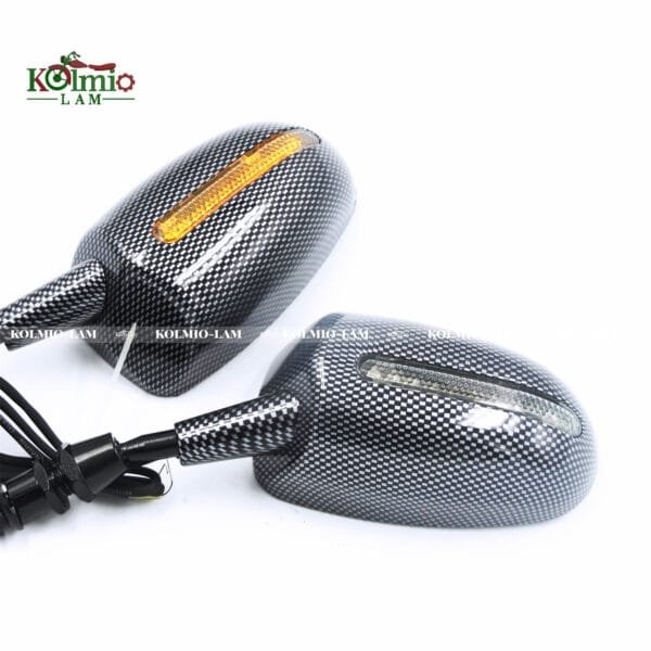 Mini Back View Mirrors fit for Honda Cbr 600Rr Kawasaki Ninja 636 Zx6R Yamaha YZF R6 Carbon Fiber Style Motorcycle Parts - 图片 8