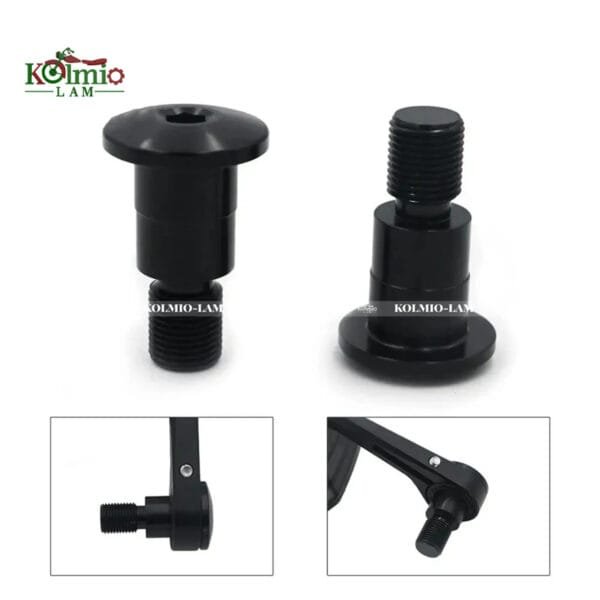 7/8" 22mm Motorcycle Handlebar End Mirror fit For Yamaha Z750R Z750 Z750S ZZR600 Honda Suzuki Benelli TNT 300 600 899 BN300 - 图片 3