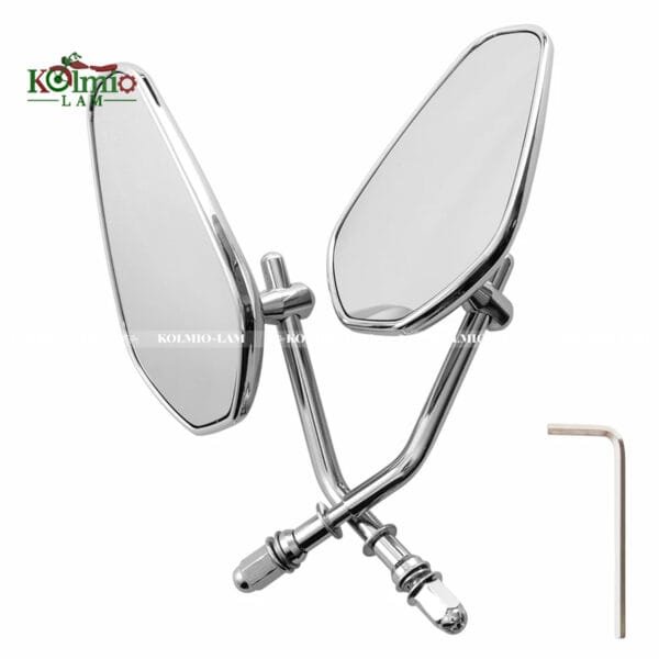 Pair fit For Harley Road King Touring XL1200L XL883 XL883L Sportster Dyna Softail 8mm accessories Motorcycle Rearview Side Mirror - 图片 6