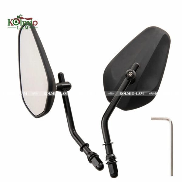 Pair fit For Harley Road King Touring XL1200L XL883 XL883L Sportster Dyna Softail 8mm accessories Motorcycle Rearview Side Mirror - 图片 3