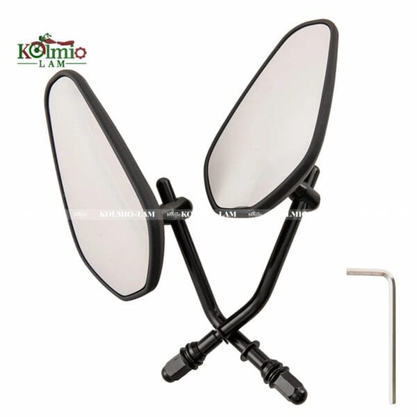 Pair fit For Harley Road King Touring XL1200L XL883 XL883L Sportster Dyna Softail 8mm accessories Motorcycle Rearview Side Mirror - 图片 2