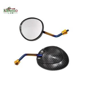 Show Off Your Uniqueness Angle Adjustable Rearview Mirror fit for Motorcycle Ebike Scooter ATV Color Metal 8mm 10mm Rear View Mirror
