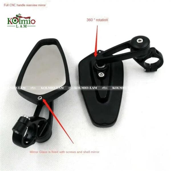 Applicable To fit for Kawasaki Z1000, Z900, Z800, Z400, Z650, Handlebar Rearview Mirror, ZH2, Refitted with CNC Reflector - 图片 2