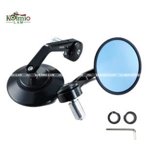 fit For Royal Enfield Bullet/Meteor/Classic 350 500 Interceptor 650 CNC Motorcycle Bar End Mirrors Retro Handlebar Tip Rearview