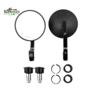 Universal Motorcycle Bar End Mirrors Cafe Racer Motorcycle Rear View Mirrors For Royal Enfield Interceptor 650 Continental GT