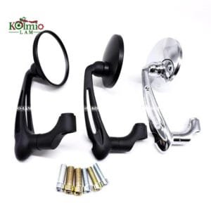 Motorcycle accessories classic fit for Dirtbike retrofi reverse crank round rearview mirror electric car bending rod mirror genera