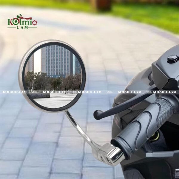 Motorcycle Chrome Aluminum fit for Universal 7/8" 22mm Handle Bar End Side Rear View Mirrors Offroad Cafe Racer Scooter Offroad Bike - 图片 7