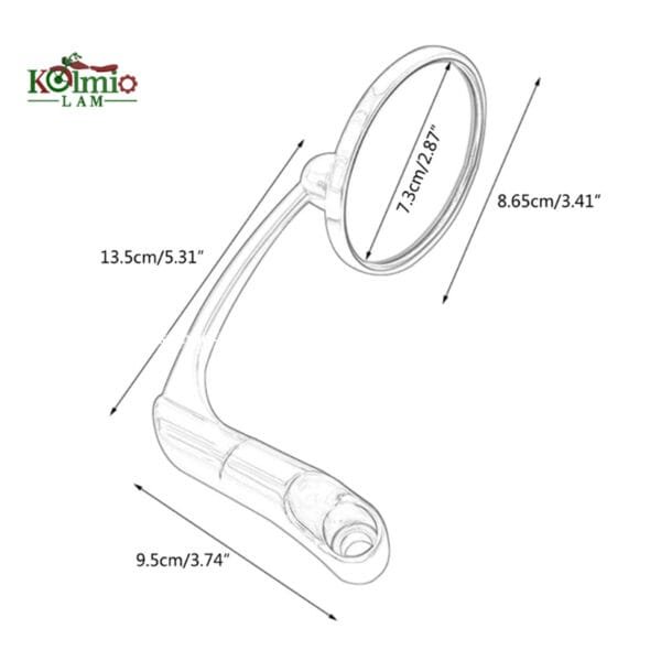 Convenient & Reliable Motorcycle Bar End Mirrors Versatile Round Round Rearview Mirror Improve Safety fit for 10mm Handlebar 40GF - 图片 2