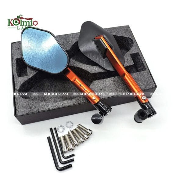 Universal Motorcycle Aluminium Rearview Side Mirror For SUZUKI bandit 1200 gsx-s750 gsx-s1000 For YAMAHA c8 fz07 fazer 8 - 图片 3