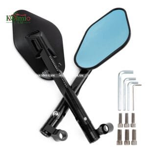 fit for Z900 Z1000 Z800 Z750 Universal 8mm 10mm Motorcycle Rearview Mirror Aluminum Alloy CNC Rearview Mirror Ultra HD Rearview Mirror