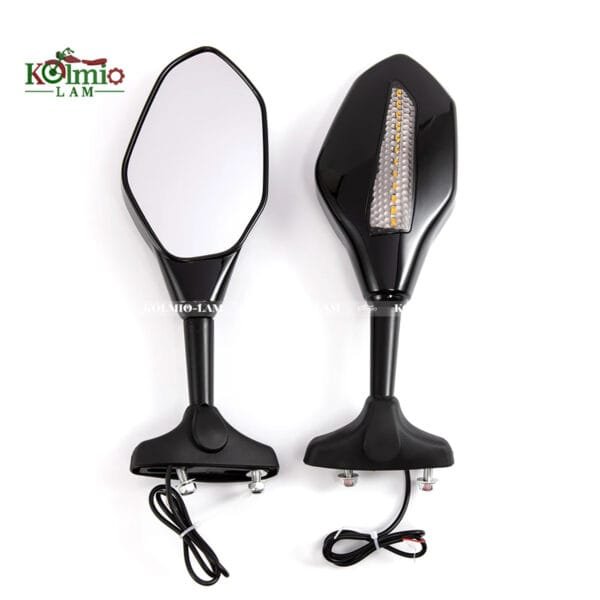 Motorcycle Rearview Mirrors With LED Turn Signal fit For Honda CBR600RR CBR 600 RR