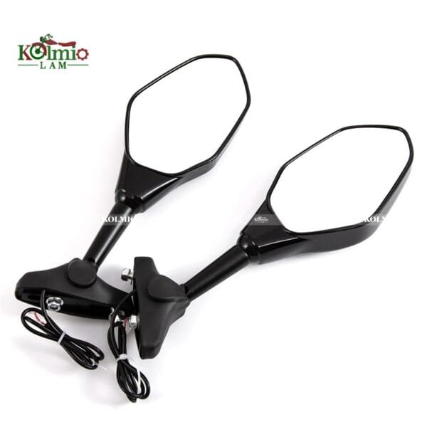 Motorcycle Rearview Mirrors With LED Turn Signal fit For Honda CBR600RR CBR 600 RR - 图片 3