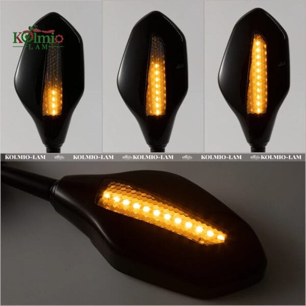 Motorcycle Rearview Mirrors With LED Turn Signal fit For Honda CBR600RR CBR 600 RR - 图片 2