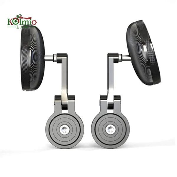 Universal fit For Motorcycle Scooter CNC Retro Cafe Racer Round Mirror Handlebar Side Mirrors Rearview Mirror - 图片 3