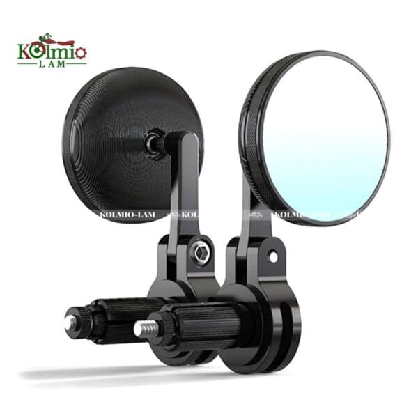 Universal fit For Motorcycle Scooter CNC Retro Cafe Racer Round Mirror Handlebar Side Mirrors Rearview Mirror