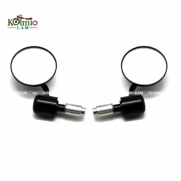Black Motorcycle Universal CNC Aluminum Rear View Handle Bar End 7/8 Mirrors fit for Kawasaki Yamaha Honda Suzuki Motorcycle Chopper