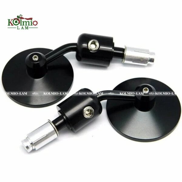 Black Motorcycle Universal CNC Aluminum Rear View Handle Bar End 7/8 Mirrors fit for Kawasaki Yamaha Honda Suzuki Motorcycle Chopper - 图片 3