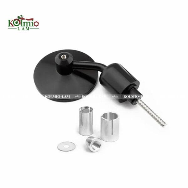Black Motorcycle Universal CNC Aluminum Rear View Handle Bar End 7/8 Mirrors fit for Kawasaki Yamaha Honda Suzuki Motorcycle Chopper - 图片 2