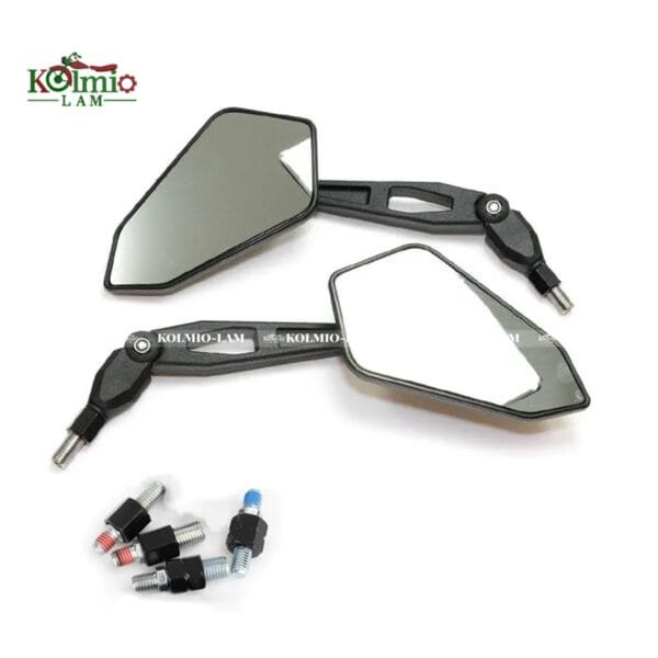 M8 M10 Motorcycle Scooter Street Bike Rear View Side Mirrors fit for Yamaha MT09 Honda Suzuki Kawasaki KL600 KLR600 BMW Aprilia
