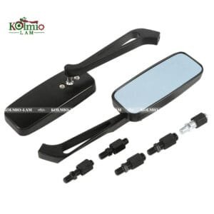 8mm 10mm Motorcycle Rear view Side Mirrors fit for Harley Honda Yamaha Kawasaki Street Sports Bike Chopper Cruiser Universal