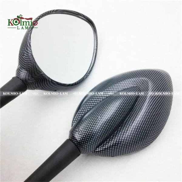 2pcs Motorcycle rearview mirror Carbon Side Mirrors Universal fit For Suzuki GSXR1100 1989-1995 GSXR750 1991-2005 For YAMAHA - 图片 2