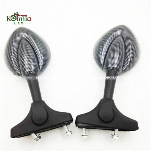 2pcs Motorcycle rearview mirror Carbon Side Mirrors Universal fit For Suzuki GSXR1100 1989-1995 GSXR750 1991-2005 For YAMAHA - 图片 4