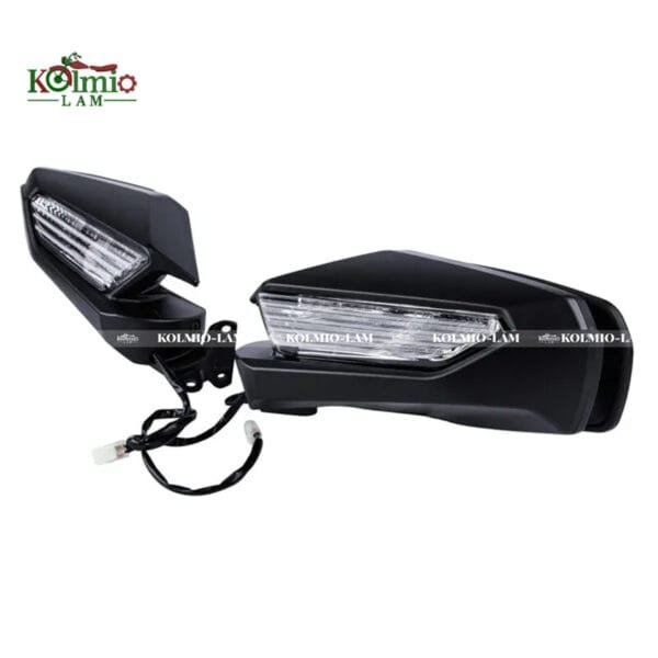 Motorcycle Rearview Mirror LED Turn Signal Clear Lens fit For Honda Goldwing GL1800 2018 2019 2020 2021 2022 2023 - 图片 2