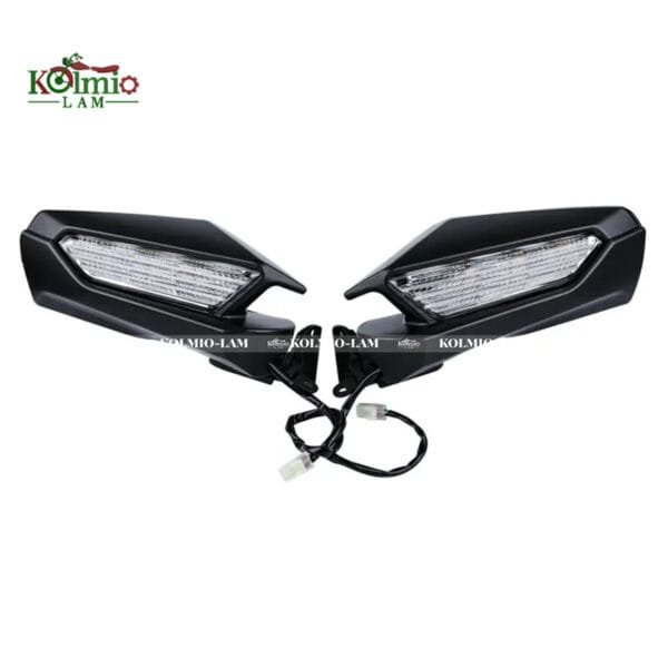 Motorcycle Rearview Mirror LED Turn Signal Clear Lens fit For Honda Goldwing GL1800 2018 2019 2020 2021 2022 2023