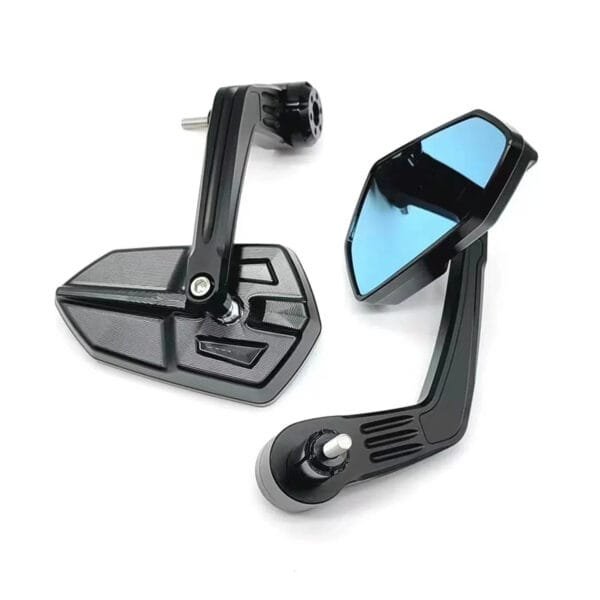 fit for 22mm Motorcycle Handlebar Mirror Rear View Mirrors Anti-Glare HD Motorbike Handlebar End Side Mirror