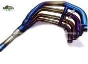 Fit  for motorcycle Qianjiang Zhui 600 titanium alloy front section modified new style 6O00 exhaust pipe stainless steel middle front