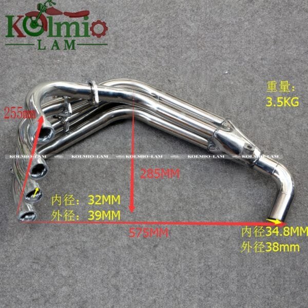 Wasp 250 front exhaust silver Fit For HONDA CB250  HONET250 - 图片 3