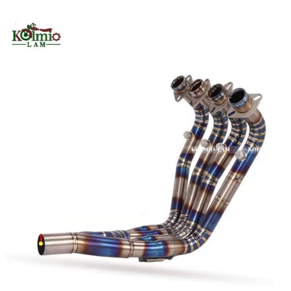 Fit  for motorcycle Qianjiang Zhui 600 titanium alloy front section modified new style 6O00 exhaust pipe stainless steel middle front - 图片 4