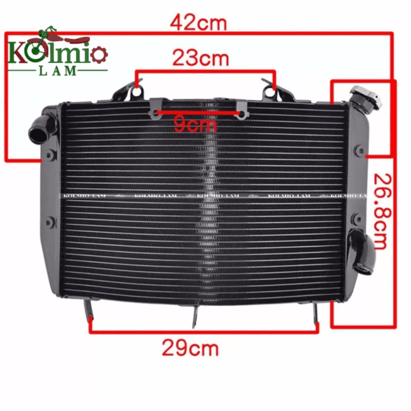 Fit  For  YZF-R6 06-22 Radiator  Aluminum engine compartment cooling radiator - 图片 3