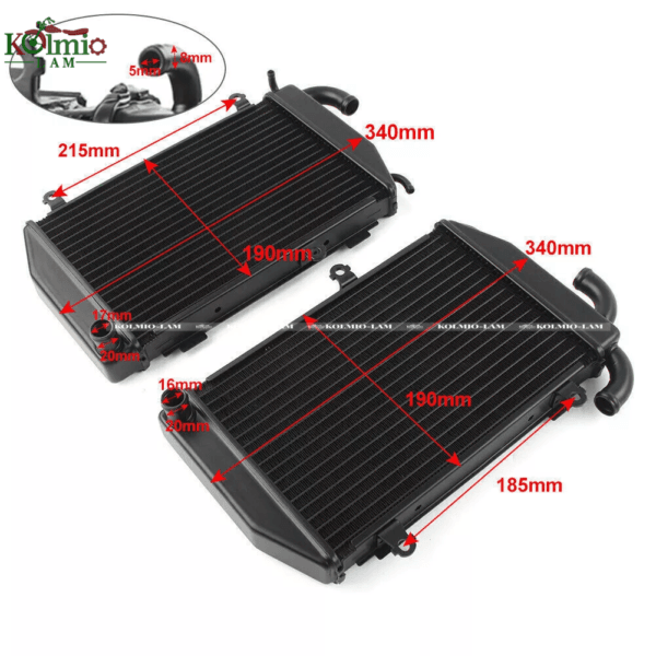 Fit For  HONDA Gold Wing GL1800 06-15 Left Water Tank Radiator Cooler - 图片 4