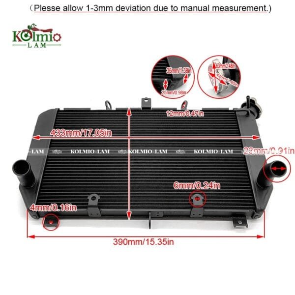 Motorcycle Replacement Parts Radiator  Fit for Kawasaki Z900RS 2021-2023 Accessories Cooler Cooling Water Tank - 图片 5