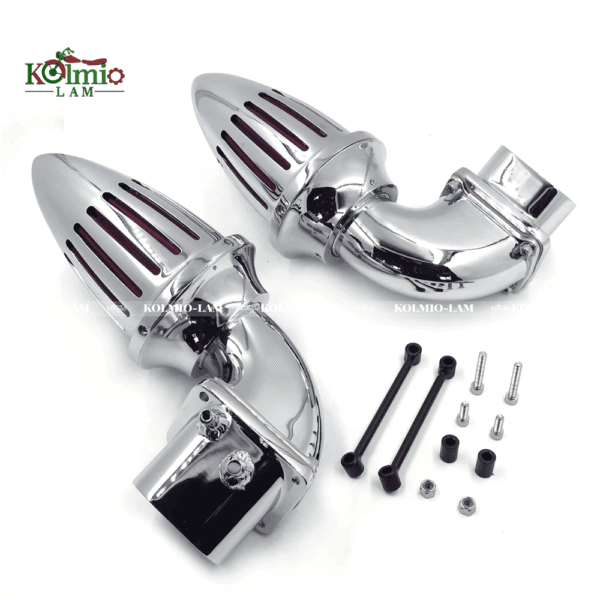 Chrome Bullet Dual Air Intake Cleaner Kit for Suzuki Boulevard M109 All Year Motorcycle Accessories
