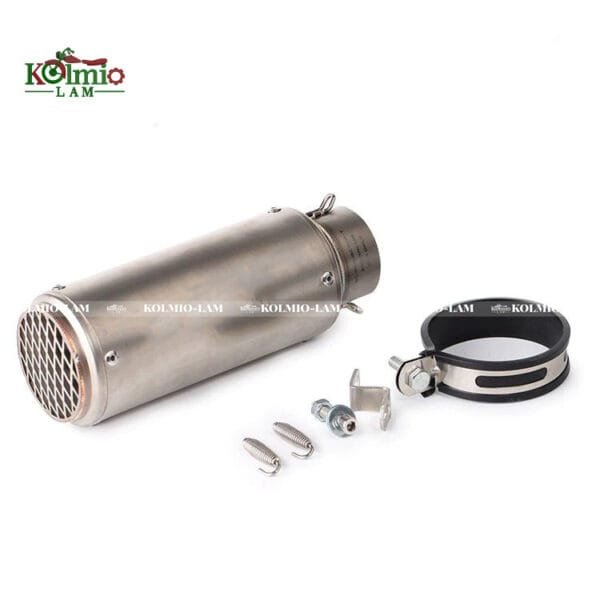 Fit  for Yamaha KawasakiMotorcycle Accessories universal model Stainless Steel SC modified straight exhaust pipe 51MM60MM - 图片 3