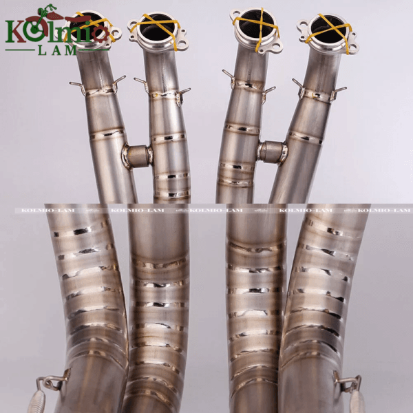 Fit for BMW S1000RR 2009-2016 S1000R exhaust front section titanium steel - 图片 3