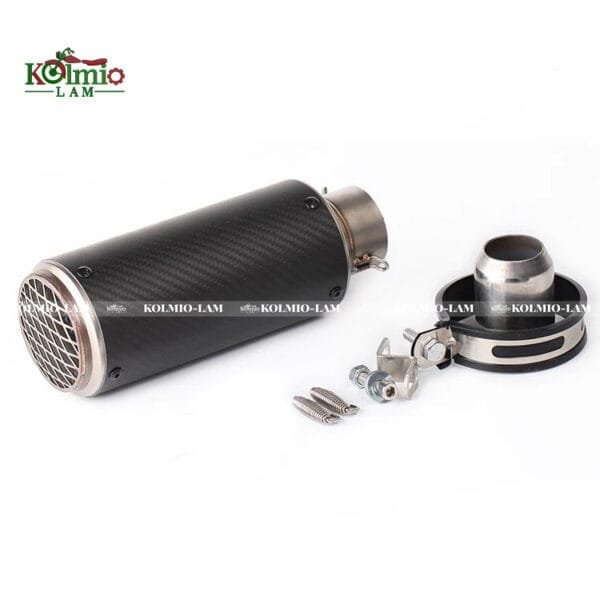 Fit  for Yamaha KawasakiMotorcycle Accessories universal model Stainless Steel SC modified straight exhaust pipe 51MM60MM - 图片 2