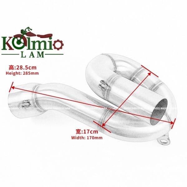 Fit for Yamaha MT09 XSR900 TRACER900 900GT  front exhaust pipe connected - 图片 8